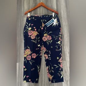 Old Navy Tropical Floral Pixie Mid-Rise Pants - New with tags